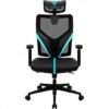 Cadeira Ergonomic Yama1 Preta/Cyan THUNDERX3