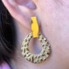 Brinco Circulo Trabalhado Folheado Eme Ouro 18k - Image 2