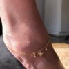 Tornozeleira com Pingente de Espirito Santo Folheado em Ouro 18k - Image 2