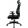Cadeira Ergonomic Yama1 Preta/Cyan THUNDERX3 - Image 4