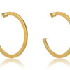 Brinco Argola Grande Clássica Folheado em Ouro 18k