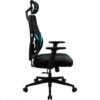 Cadeira Ergonomic Yama1 Preta/Cyan THUNDERX3 - Image 5