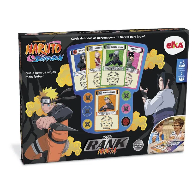 Jogo Rank Card Ninja - Naruto Shippuden - Universo Shopping