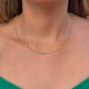 Colar Folheado em Ouro 18k com Olhos Gregos - Image 2