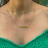 Colar com Corrente com Pingente Gratidão Folheado  Ouro 18k - Image 2