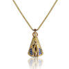 Colar Nossa Senhora Aparecida Folheado em Ouro 18k