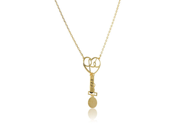 Colar com Pingente de Fé Folheado em Ouro 18k