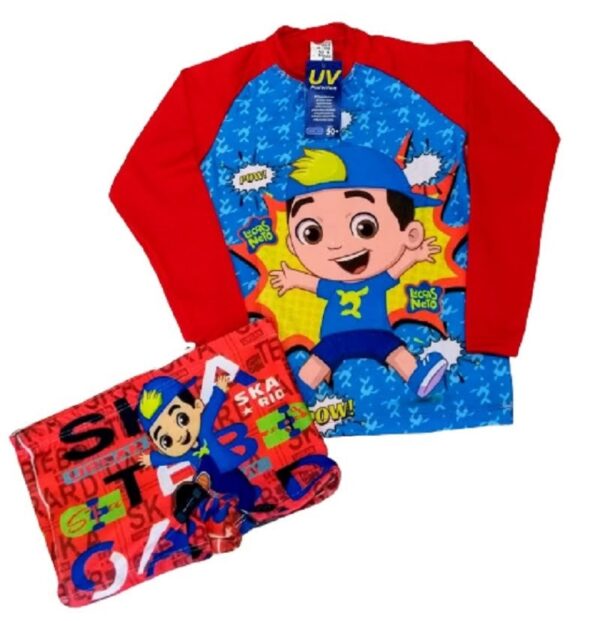 Kit Sunga de Praia + Blusa de Proteção Personagens - Image 2