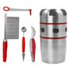 Espremedor Amassador Cortador de Frutas Verduras Aço Inox - Image 2