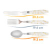 Jogo Kit de Talheres Estilo Marmorizado Utensílios Cor:Branco - Image 5