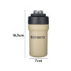 Garrafa Térmica Copo Inox 500ml Canudo Alça Cor: Preto - Image 7
