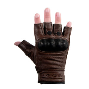 Luvas Texx Liberty Meio Dedo Marrom     Xs