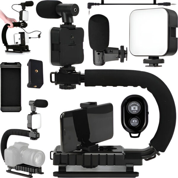 Kit Estabilizador Tripé para Câmera Celular Gravação - Image 5