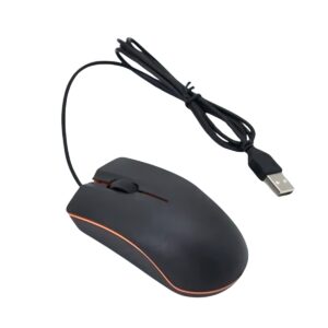 Mouse Óptico Básico Com Fio Usb Lehmox LEY-1512 Cor:Preto