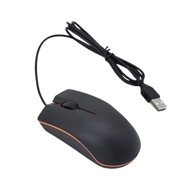 Mouse Óptico Básico Com Fio Usb Lehmox LEY-1512 Cor:Preto