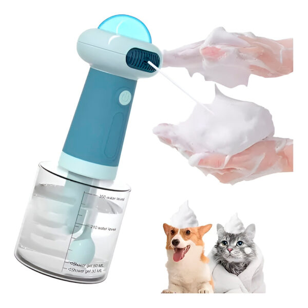 Dispenser para Shampoo Espuma de Banho Automático Cães Cor:Azul - Image 5