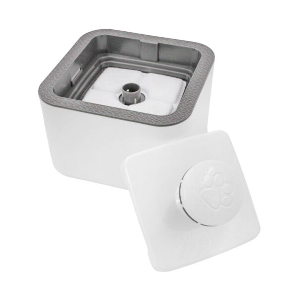 Fonte Bebedouro Gatos Cães Automatico Com Filtro USB Bivolt 2,5 Litro Cor:Branco - Image 6