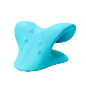 Apoio De Pescoço Maca Ortopedico Ombro Relaxador Dor Azul