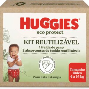 Huggies Kit Fralda Reutilizável Eco Protect - Vermelho