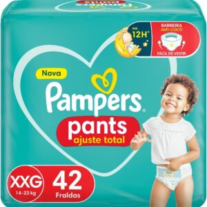 Pampers Pants Ajuste Total Fralda com cintura elástica XXG 42 Unidades