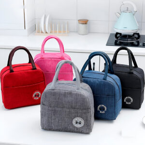 Bolsa Lancheira Térmica Marmita Trabalho Academia  Vermelho