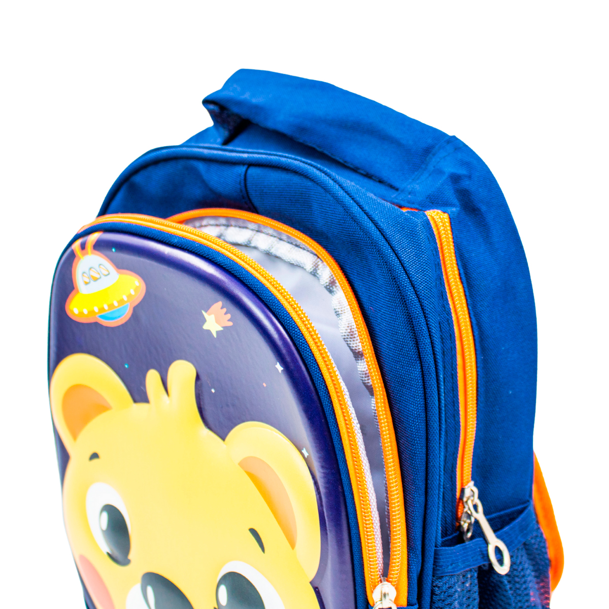 Mochila Escolar Infantil Bichinhos Modelo Urso Azul - Imagem 5