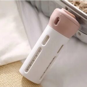 Dispenser 4 em 1 Pote Shampoo Liquido Sabonete Cor:Fucsia