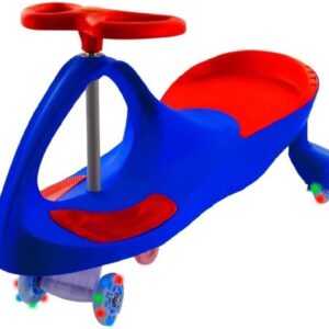 Zippy Toys Carrinho Feito de Plástico e Ferro Na Cor Azul Com Detalhes em Vermelho, Suas Rodas Possuem Luz LED, Indicado Para Crianças Acima de 3 anos, Suporta Até 100 Kg