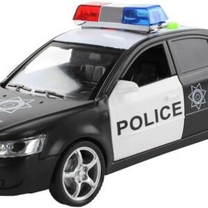 Carrinho de Polícia com Sirene Luzes Som BBR Toys