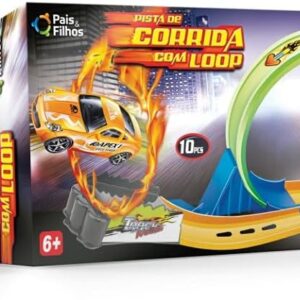 Pais & Filhos - Pista De Corrida Com Loop, 10 Peças
