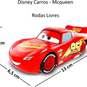 Kit Carros com 2 Carrinhos Relâpago Mcqueen Tow Mater Toyng Roda Livre Original Coleção de Carrinhos 13cm