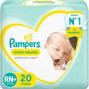 Fralda Pampers Recém-Nascido Tamanho RN+ 20 Unidades