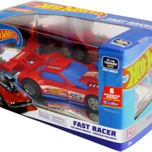 Carro de Fricção Hot Wheels Fast Racer Luz e Som Modelos Sortidos Multikids - BR2084