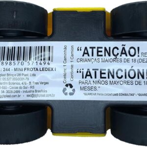 GGB Plast Carrinho Mini Frota Ledex Amarelo
