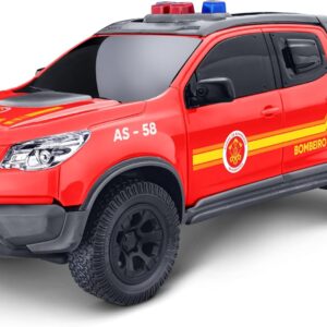 Roma Jensen Br, Roma Brinquedos Caminhonete Pick-Up S10 Bombeiro, 30,5 cm, Cor Vermelho, Pneu de Borracha, Linha Chevrolet