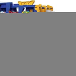 BE PLACE KIDS Caminhão Tubarão Cegonha, Pista de 1,65m com 6 Carrinhos de Metal