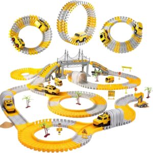 Pista de Carrinhos com 98 Peças Construção Carrinho com Movimento Automático Infantil (98)