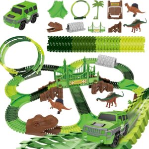 Pista Dinossauro Carrinhos com Looping Radical Túnel Brinquedo Luz e Som 92 Peças (92)