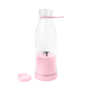 Mini Liquidificador Portatil Garrafa Shake Suco Juice Cup USB Cor:Rosa