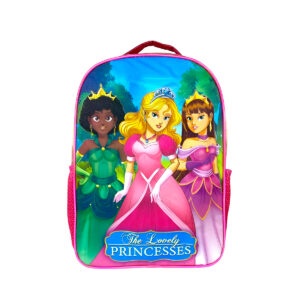 Kit Estojo, Lancheira e Mochila Infantil Princesa Pink