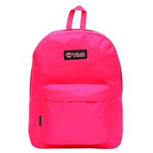 Mochila de Costas Escolar Juvenil Cores Cor:Pink