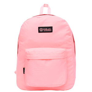 Mochila de Costas Escolar Juvenil Cores Cor:Rosa