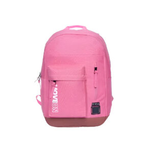 Mochila Unissex Juvenil Cores Escolar Viagem Cor:Rosa