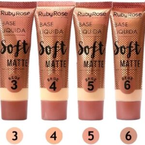 Base Líquida Facial Soft Matte, Cor Bege, Tons 02 ao 07 (02)