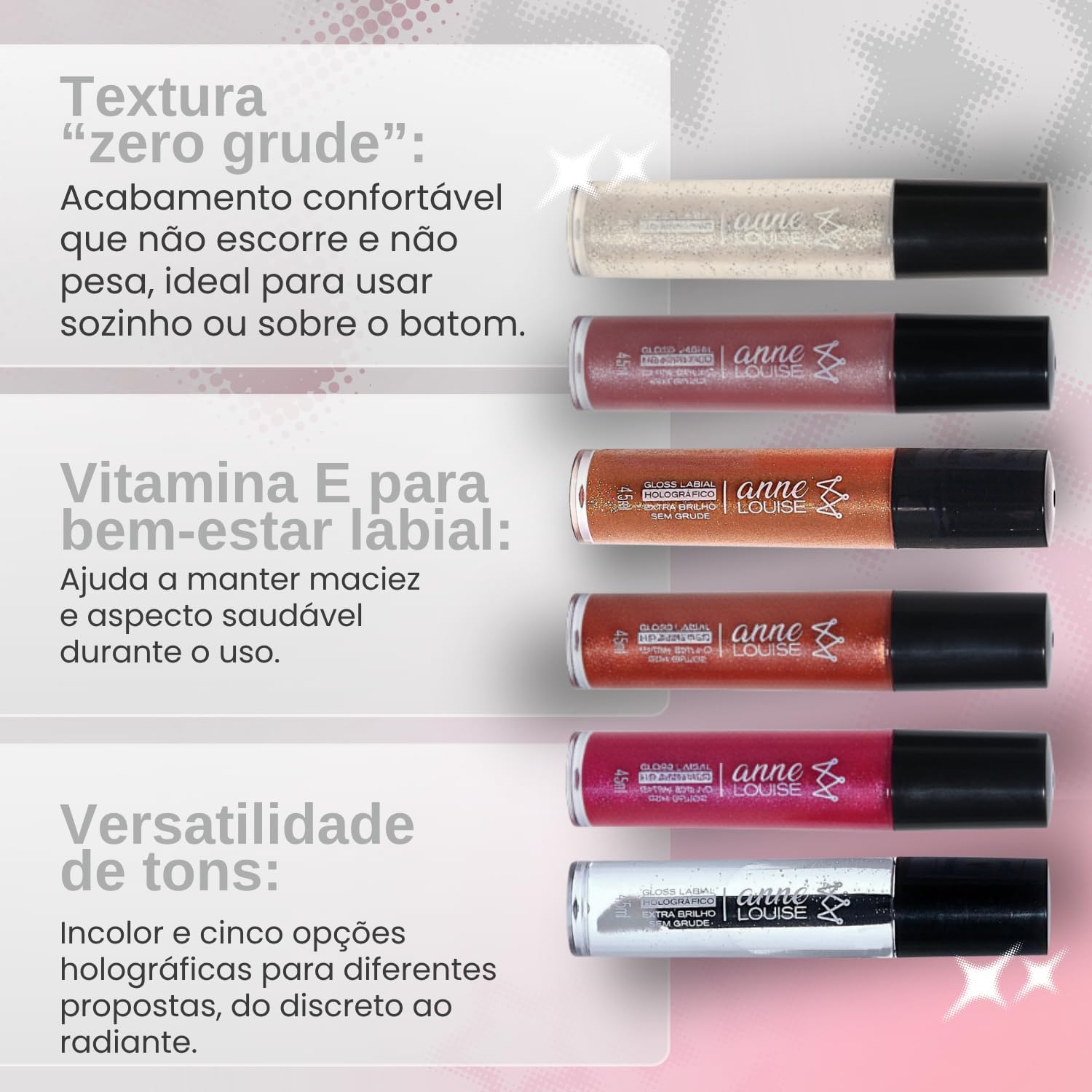 Gloss Vegano 4,5ml – Extra Brilho, Sem Grude (Natural golden) - Imagem 3