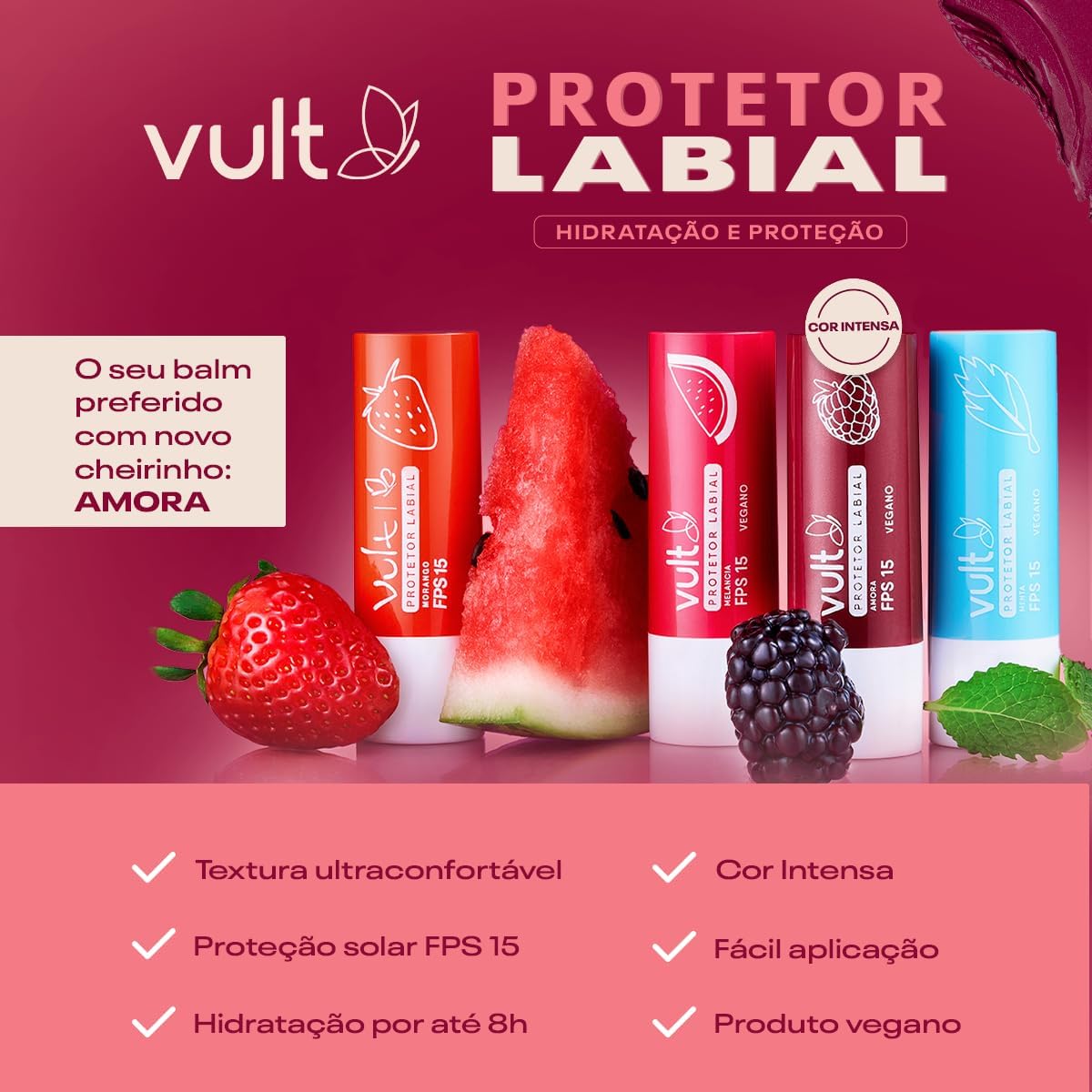 Vult Protetor Labial Amora - 3,5g - Imagem 4