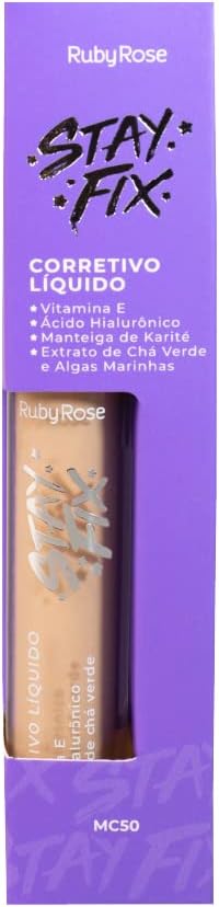 Corretivo Líquido Stay Fix HB9123 MC50 RUBYROSE 3,9ml - Imagem 3
