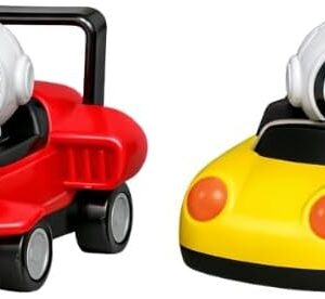 Carrinhos de Brinquedo com Astronautas, Movimento por Fricção, Sem Pilhas, 4 Cores (Vermelho, Amarelo, Verde, Azul) (Vermelho e Amarelo)