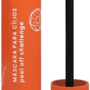 Melu by RubyRose Máscara para Cílios Peel Off Challenge com Escova de Silicone, Super Alongamento, Laranja