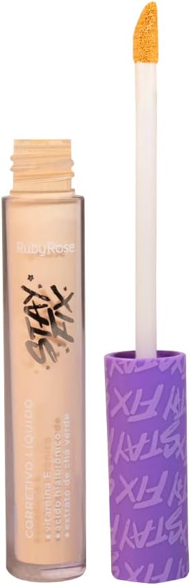 Corretivo Líquido Stay Fix - HB9122 - C02 - RUBYROSE 3,9ml - Imagem 2